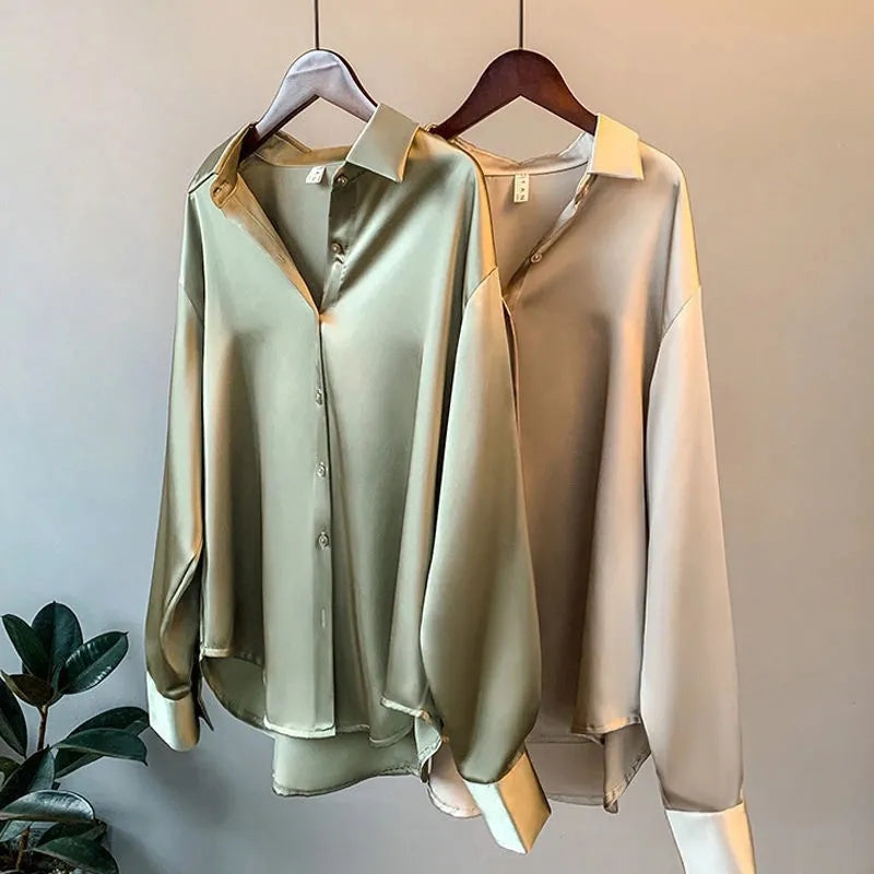 MARIA | Damenbluse aus Satin